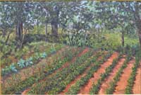 country garden painting