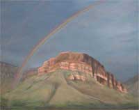 Big Bend art painting Burro Mesa