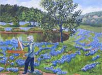 Blue Bonnet painting Totsie Long painting blue bonnets by Copper Love 